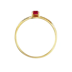 Bague Tanissia Or Jaune Rubis