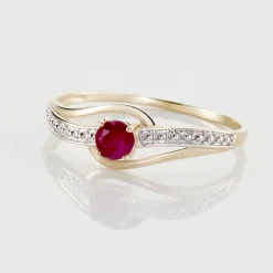 Bague Tanissia Or Jaune Rubis