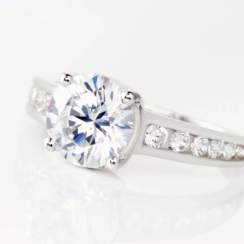 Bague Tatjana Or Blanc Oxyde De Zirconium