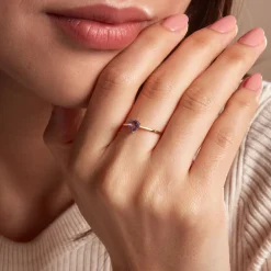 Bague Tender Love Or Jaune Améthyste