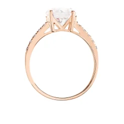 Bague Terese Or Rose Oxyde De Zirconium