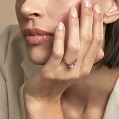 Bague Terese Or Rose Oxyde De Zirconium