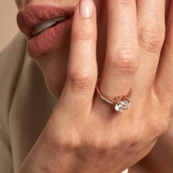 Bague Terese Or Rose Oxyde De Zirconium