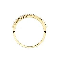 Bague The Crown Or Jaune Oxyde De Zirconium