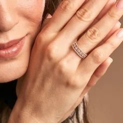 Bague The Crown Or Jaune Oxyde De Zirconium