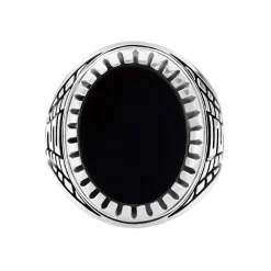 Bague Thimeo Argent Blanc Onyx