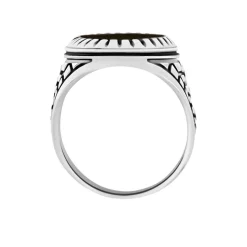 Bague Thimeo Argent Blanc Onyx