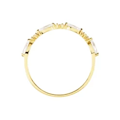 Bague Tiara Or Jaune Oxyde De Zirconium