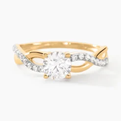 Bague Tilla Or Jaune Oxyde De Zirconium