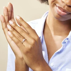 Bague Tilla Or Jaune Oxyde De Zirconium