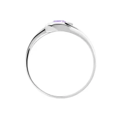 Bague Tiphaine Or Blanc Amethyste