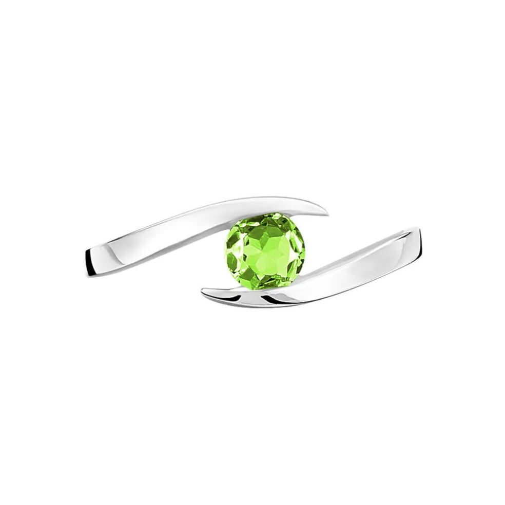 Bague Tiphaine Or Blanc Péridot