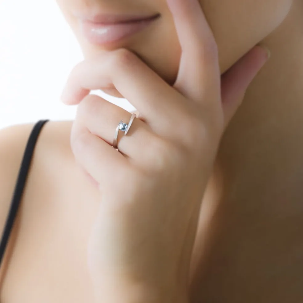 Bague Tiphaine Or Blanc Péridot