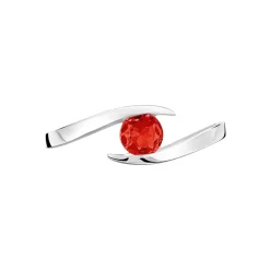 Bague Tiphaine Or Blanc Rubis