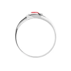 Bague Tiphaine Or Blanc Rubis