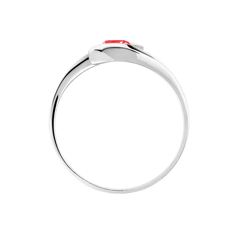 Bague Tiphaine Or Blanc Rubis