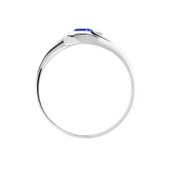 Bague Tiphaine Or Blanc Saphir