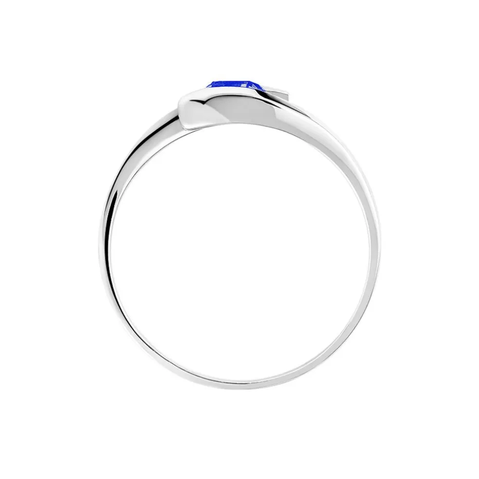 Bague Tiphaine Or Blanc Saphir