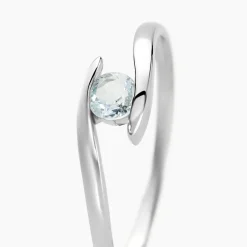 Bague Tiphaine Or Blanc Topaze