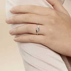 Bague Tiphaine Or Blanc Topaze