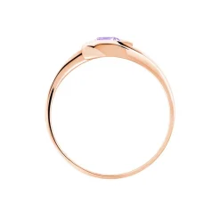 Bague Tiphaine Or Rose Amethyste