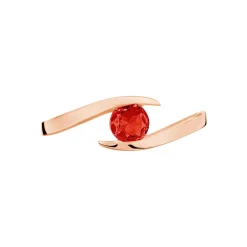 Bague Tiphaine Or Rose Rubis