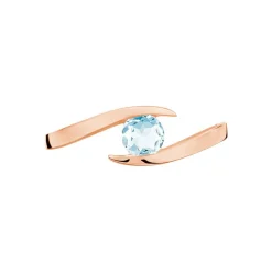 Bague Tiphaine Or Rose Topaze