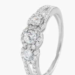 Bague Titemae Argent Blanc Oxyde De Zirconium