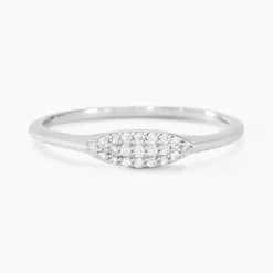 Bague Tiwa Argent Blanc Oxyde De Zirconium