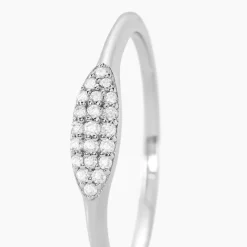 Bague Tiwa Argent Blanc Oxyde De Zirconium