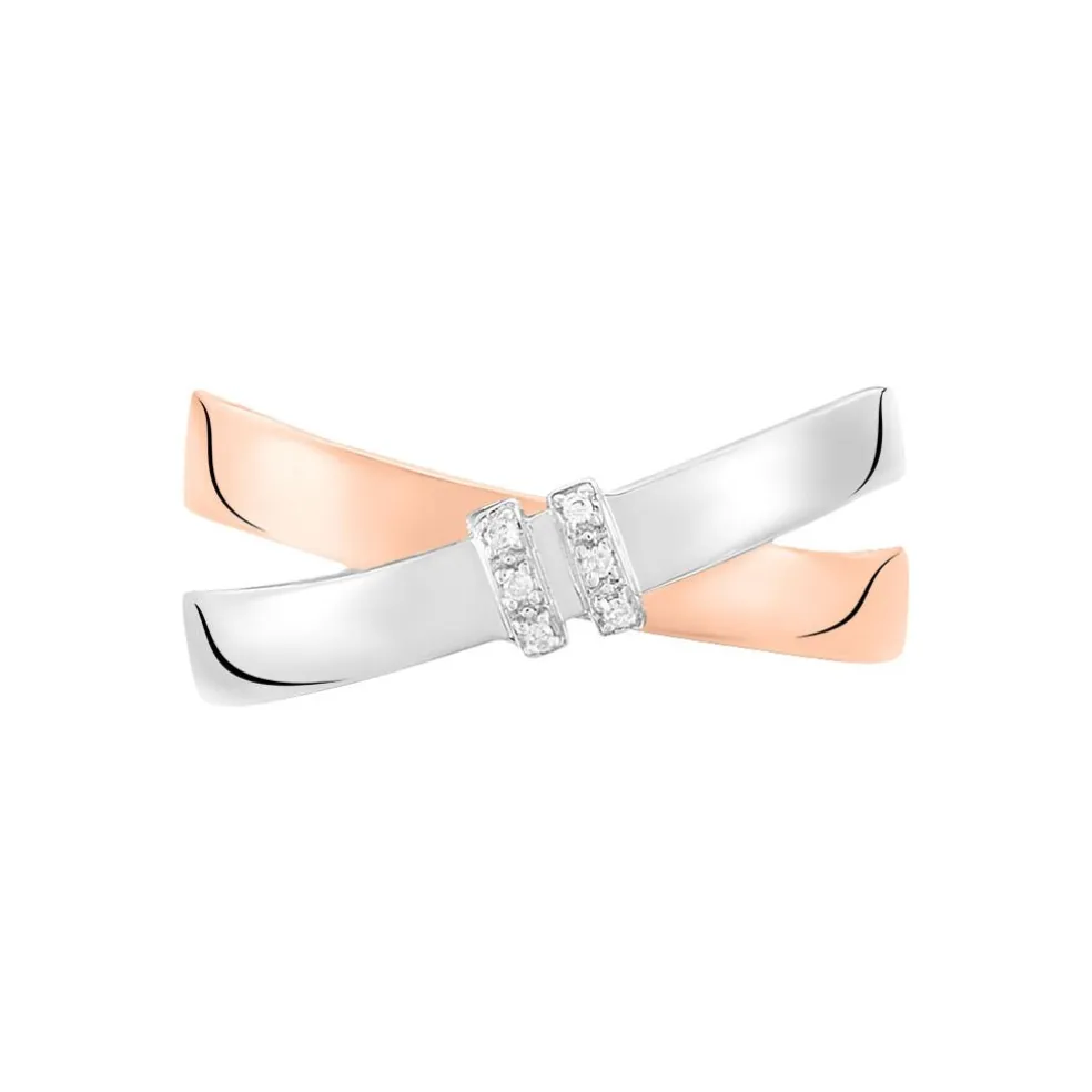 Bague Tonnia Or Bicolore Diamant