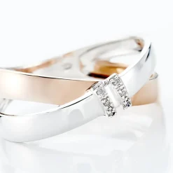 Bague Tonnia Or Bicolore Diamant