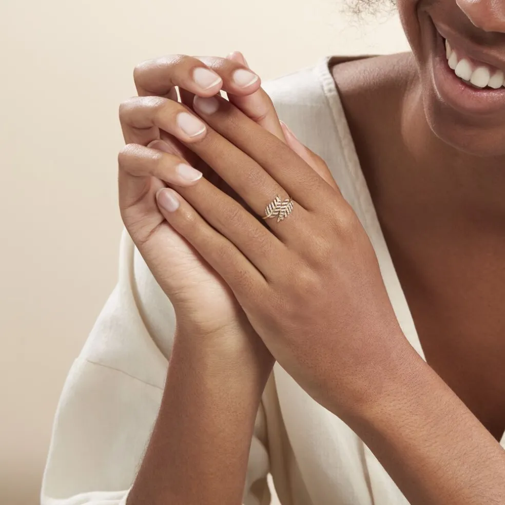 Bague Tourkia Or Jaune Oxyde De Zirconium