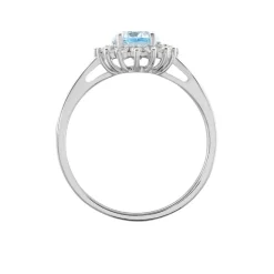 Bague Trick Or Blanc Topaze Et Oxyde