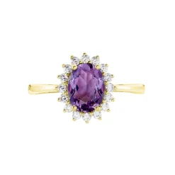 Bague Trick Or Jaune Amethyste Et Oxyde