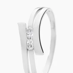 Bague Triptyque Or Blanc Diamant
