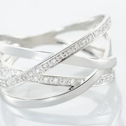 Bague Trisca Or Blanc Diamant