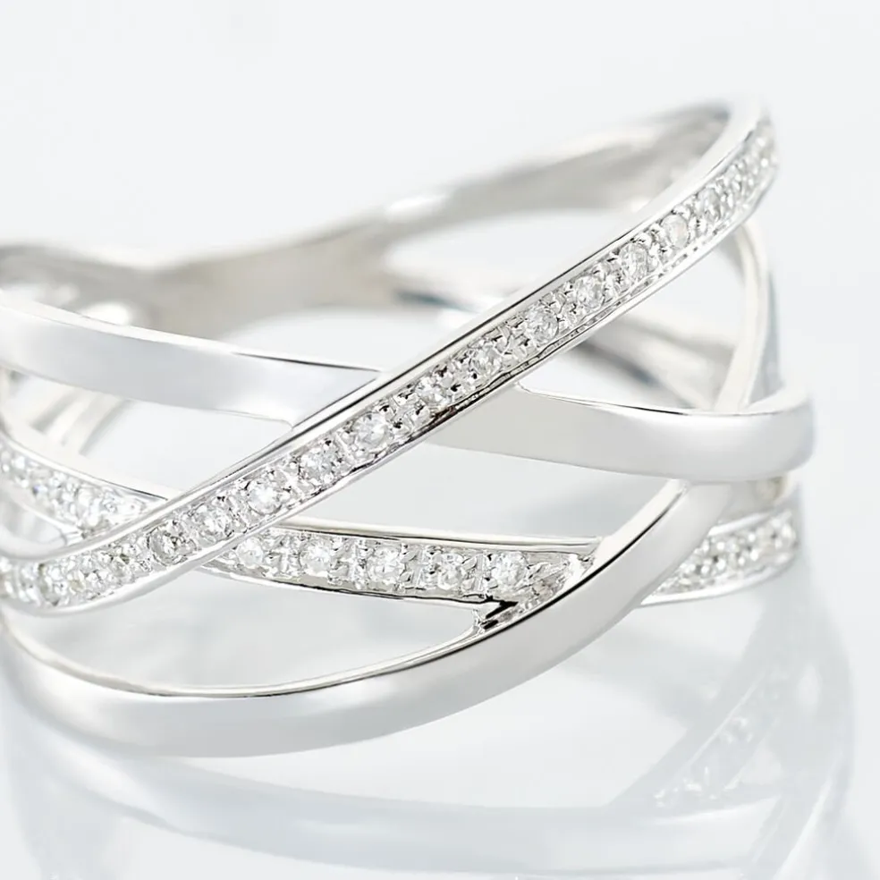 Bague Trisca Or Blanc Diamant