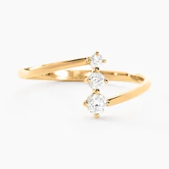 Bague Tryphena Or Jaune Diamant Synthétique