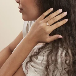 Bague Ull Argent Blanc Perle De Culture