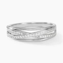 Bague Urpa Argent Blanc Oxyde De Zirconium