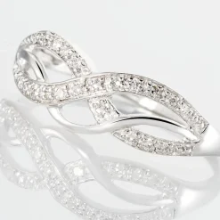 Bague Vaguelette Or Blanc Diamant