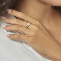 Bague Vaguelette Or Blanc Diamant