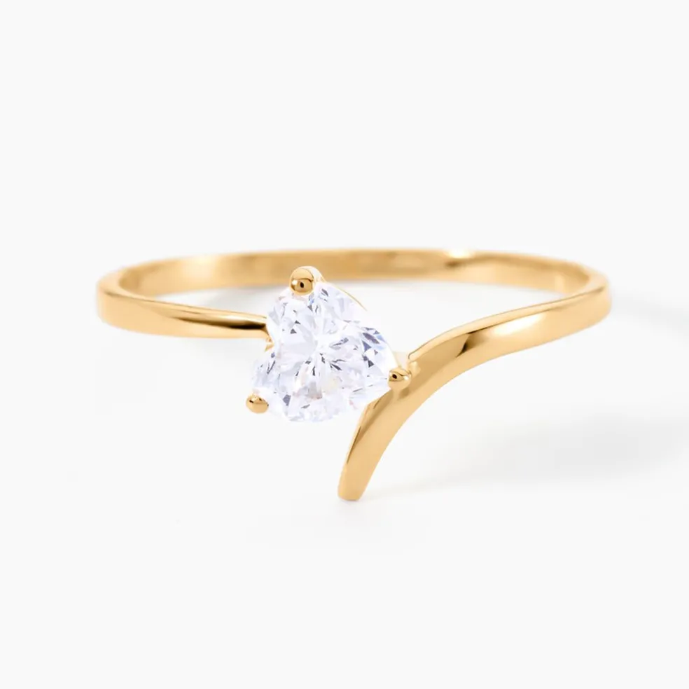 Bague Valeriana Or Jaune Oxyde De Zirconium