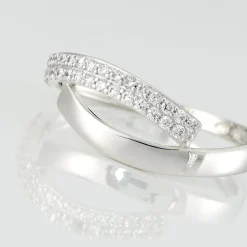 Bague Vero Or Blanc Oxyde De Zirconium