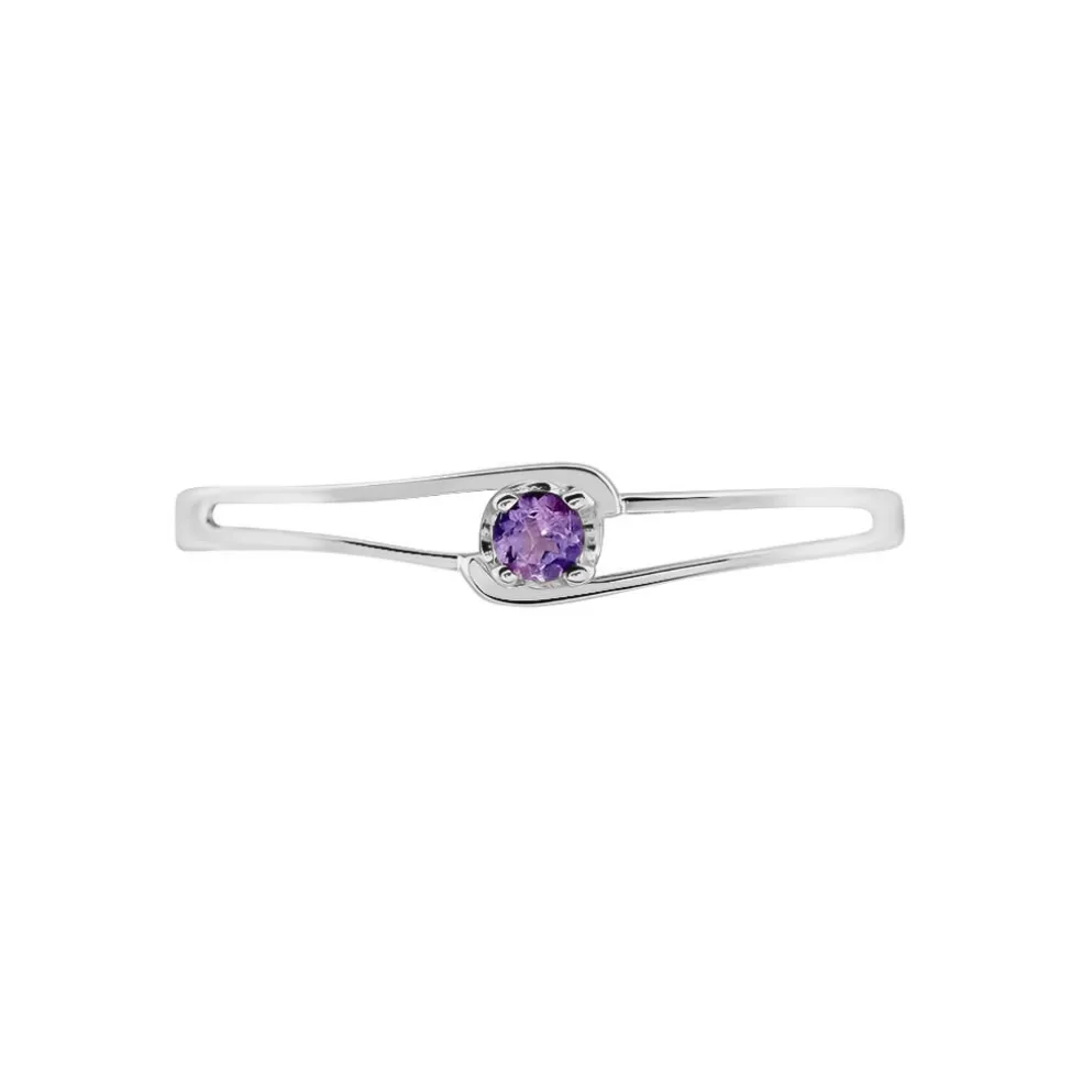 Bague Veroucha Or Blanc Amethyste