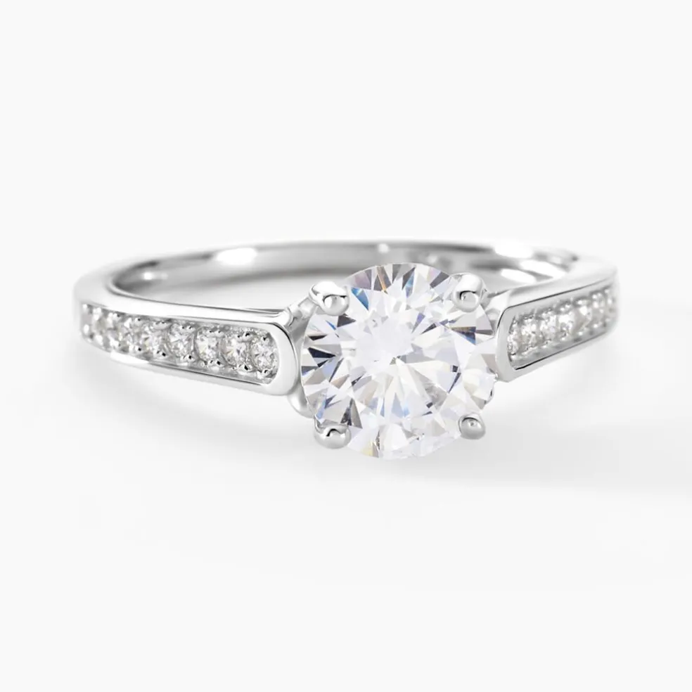 Bague Viky Argent Blanc Oxyde De Zirconium