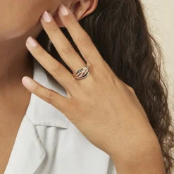 Bague Volcania Or Bicolore Diamant