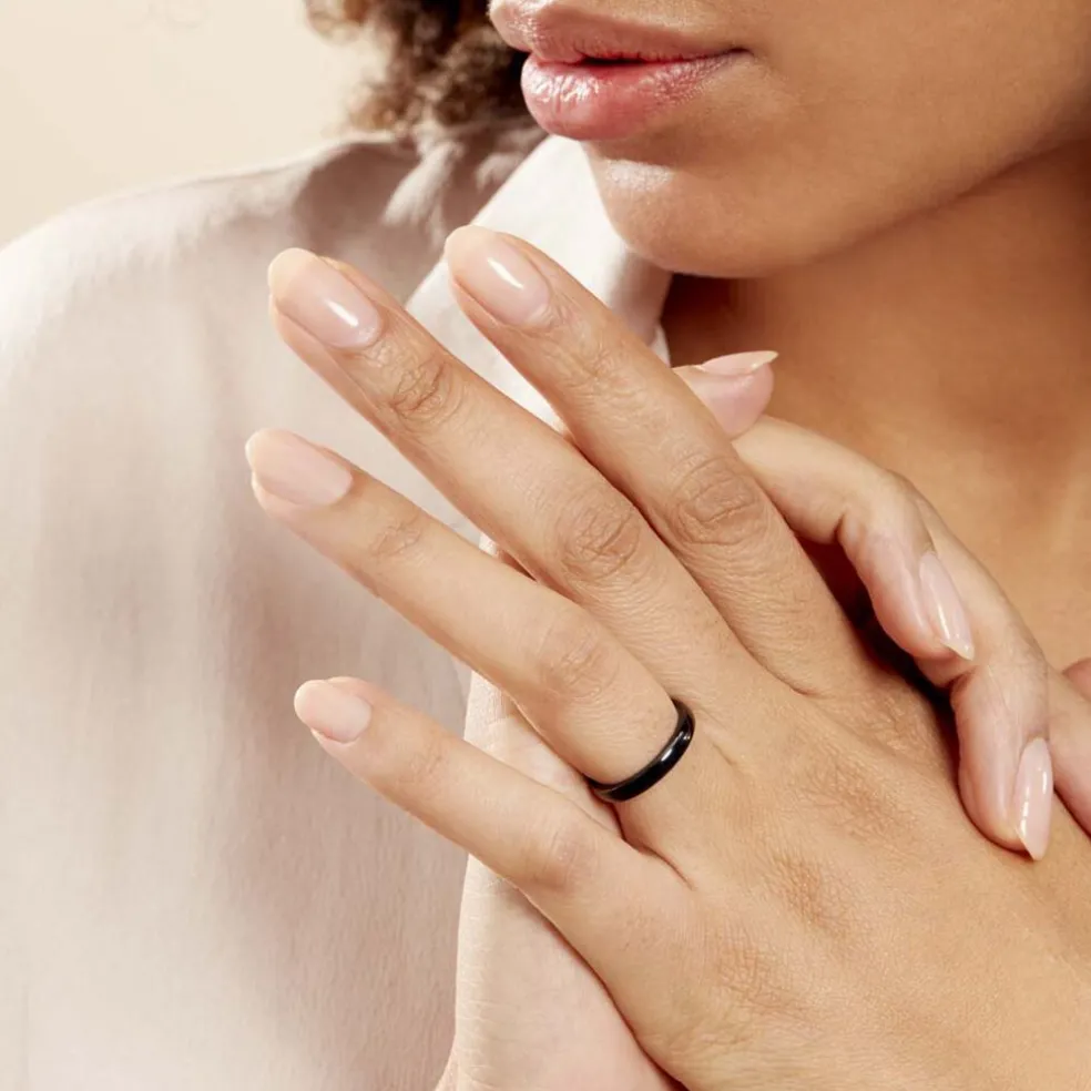 Bague Volta Ceramique Noir Céramique