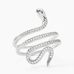 Bague Wesley Argent Blanc Oxydes De Zirconium